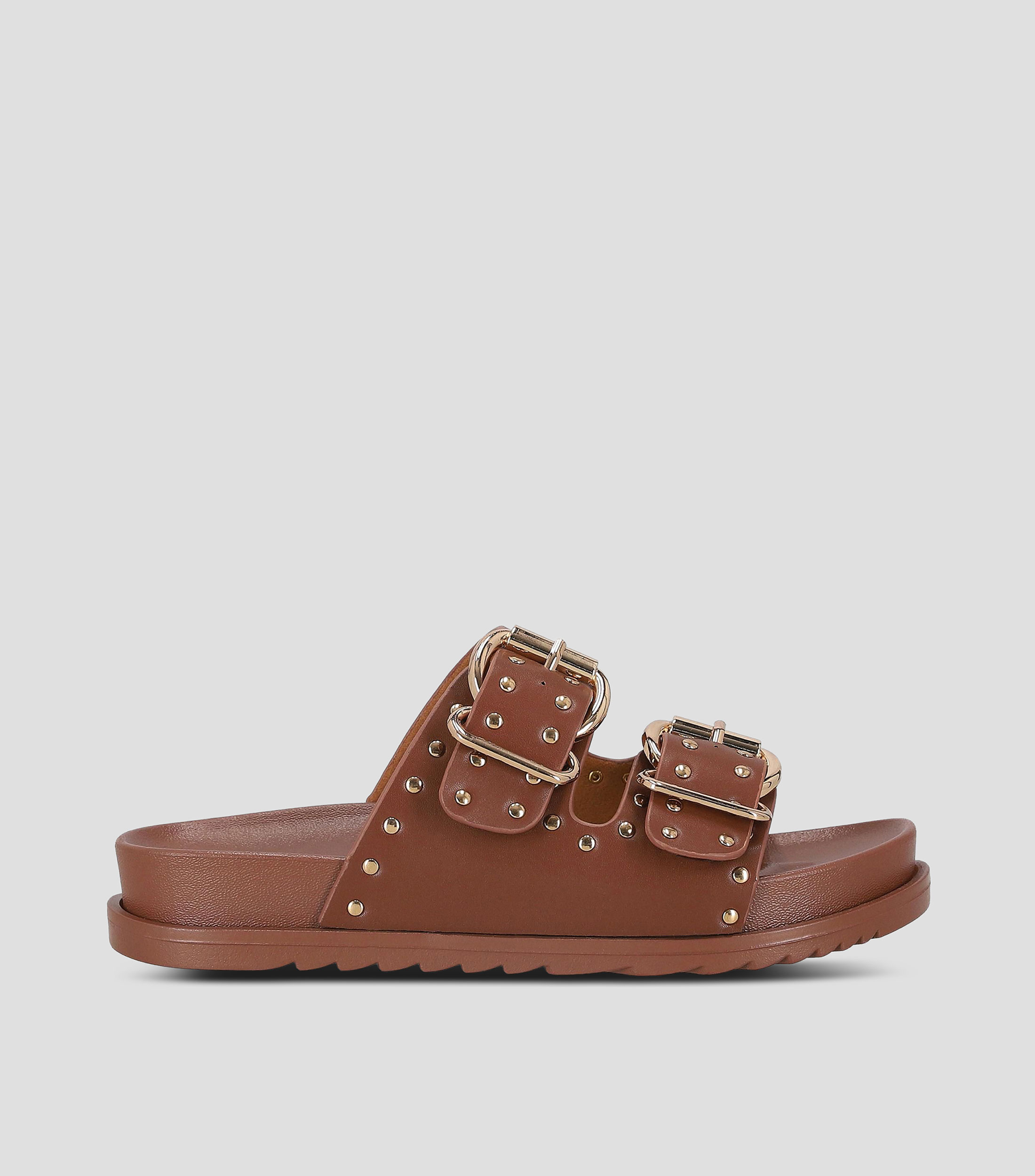 Sandalias casuales plataforma baja ancha Mujer
